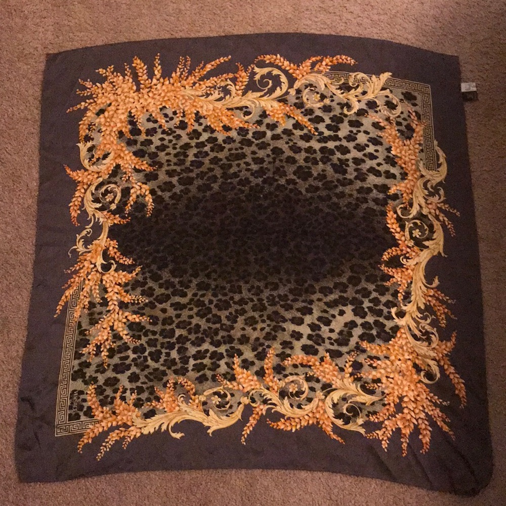 Versace Silk Scarf Handkerchief Wrap